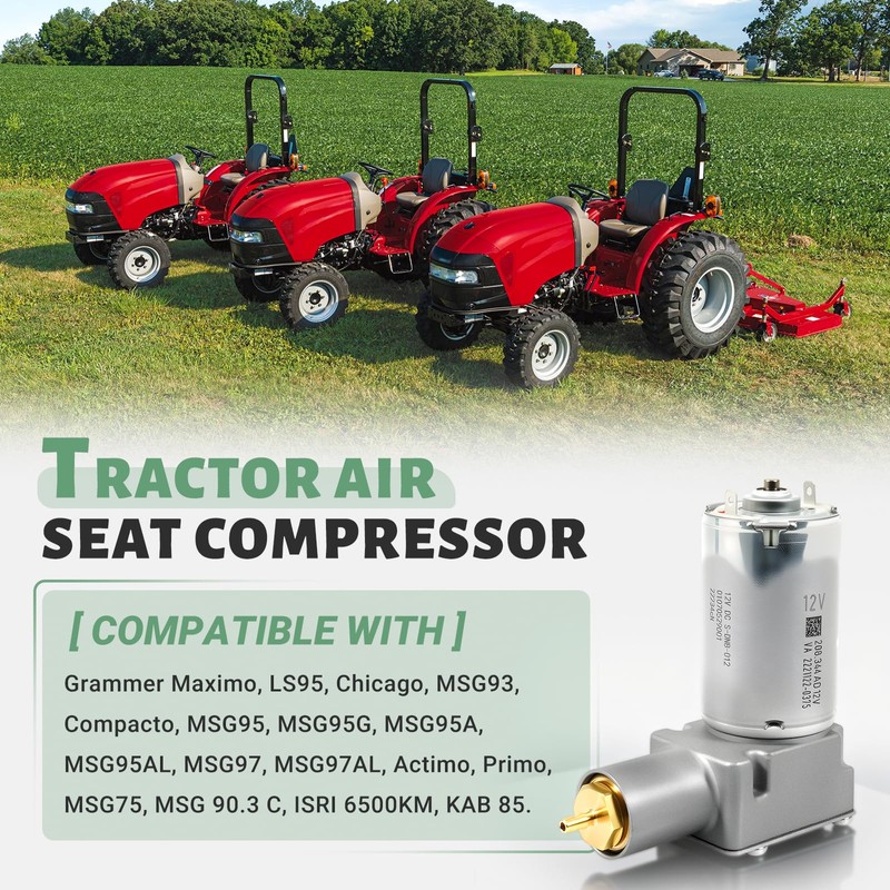 VORGENS Air Ride Seat Compressor 12V GR1220254 Fit for Grammer