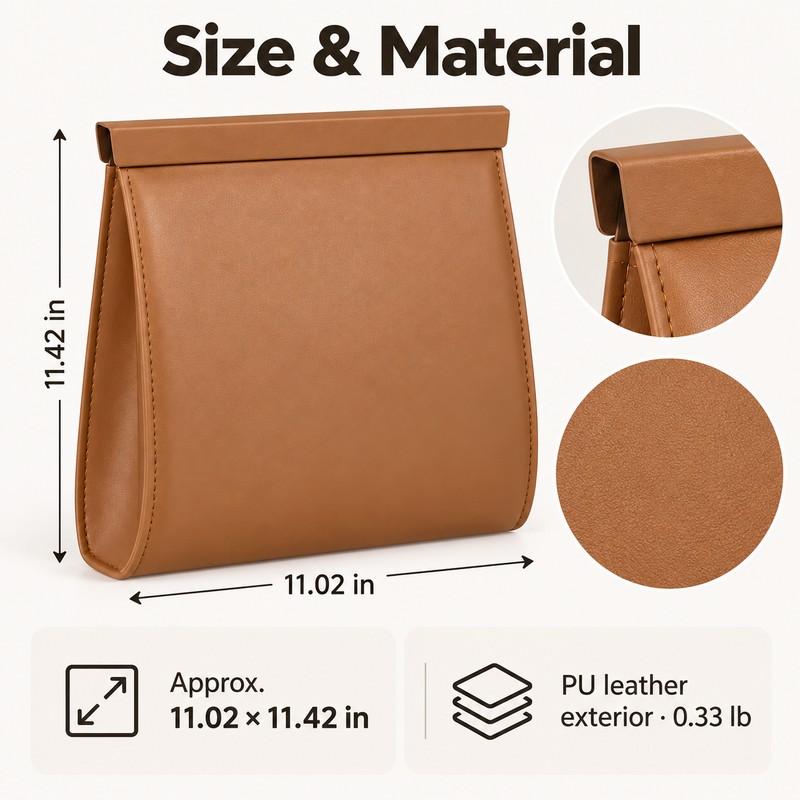 Magnetic Car Trash Bag for Interior Waste Storage – PU