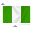 Large Nigeria Flag,3x5 FT Nigerian 75D Outdoor Banner,Nigerians Decor for