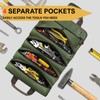 Waterproof Roll Up Tool Bag - 11 Pockets Tool Roll