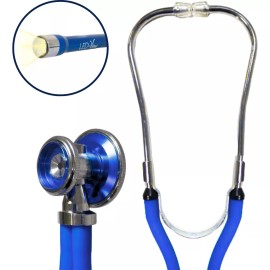 CheckATek Estetoscopio Doble Campana Y Lampara Diagnostico Veterinario