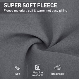 Dociote Fleece Dog Jumper Small Dog Sweater Vest Clothes for Small Dogs, Soft Warm Winter Autumn Coats Jackets Pajamas for Dogs Puppy Cats Kitten, Dog Fleece Pullover Cold Weather Apparels Grey L