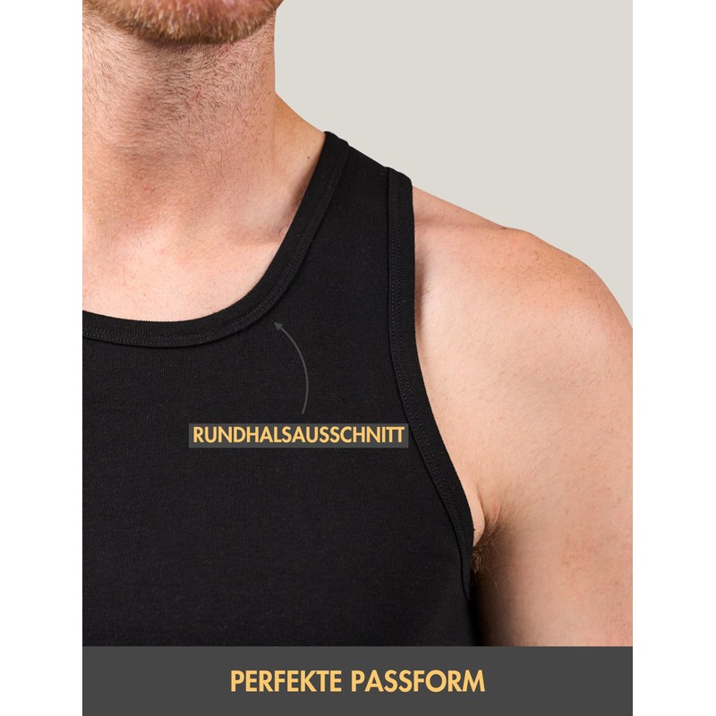 Basic Treasure Pack of 5/6 Men's 100% Cotton Tank Top,