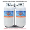 Flame King Dual RV Propane Tank Cylinder Rack for RVs