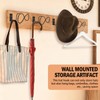 FAMIWIN 4 Pack Cowboy Hat Holder, Metal Cowboy Hat Hanger