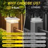 T-SUN Bright Solar Post Cap Lights 6 Pack – Outdoor