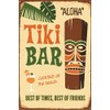 Metal Plaque Wall Sign Tiki Bar Aloha Gift 15 x