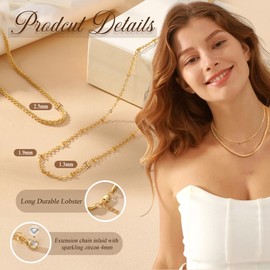 JeweBella Women's Necklace, copper