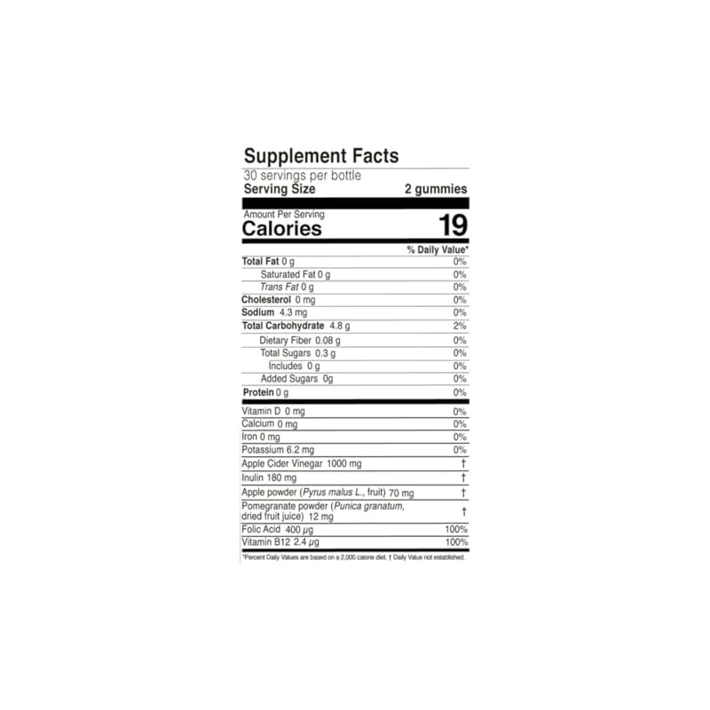 Nutriplus Gomitas de Vinagre de Sidra de Manzana, Suplemento Alimenticio,