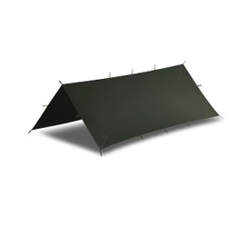 Helikon-Tex SuperTarp Small - Polyester Ripstop Tarp/Tarp - Olive Green - Outdoor Bushcraft Hunting Survival
