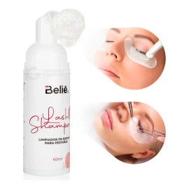 Espuma Limpiadora Lash Shampoo Para Extensiones De Pestañas Mink Belié                                                                                