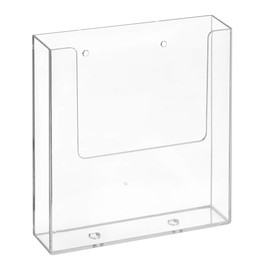 DIN A5 wall brochure holder with drill holes, brochure holder, flyer holder, wall mounting, transparent Zeigis®