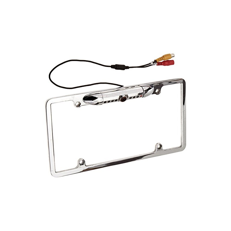 XO Vision LP131S License Plate Frame with Built-in Waterproof Night