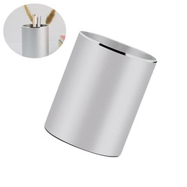 Ciieeo Round Brush Pot Pencil Holder Pen Container Pencil Organizer Wear Scratch Resistance Desk Organizer