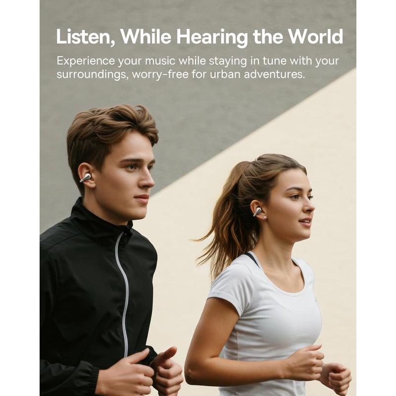 Baseus Bowie MC1 Open Ear Clip-On Earbuds, Adaptive Comfort with