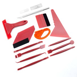Car Wrapping Film, Pasting Installation Tool Set, Car Wrapping Film Pasting Squeegee Set Installation Tools, Car Film, Scraper, Sticker, Installation Auxiliary Tool, Multi-purpose, Car Wrapping Tool Set, 13 Pieces
