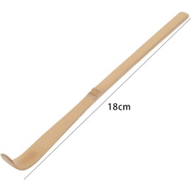 2Pcs Brown 18cm Japanese Bamboo Matcha Scoop, Traditional Tea Ceremony Spoon for Matcha and Coffee, Durable Eco-Friendly Espresso Accessories, Tea Ceremony Supplies, Coffee Scoops
