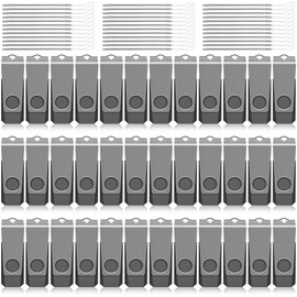 AGECASH 8GB USB Flash Drive 100 Pack Bulk USB Thumb Drive Gray Swivel USB 2.0 Flash Drives Memory Stick 8GB USB Drive Pack of 100 Pen Drive Jump Drive Multipack for Data Stroage and Backup
