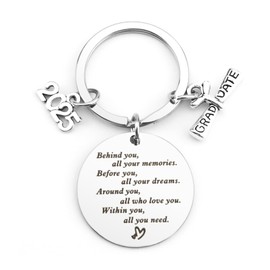 Keyring 2025 Graduation Gifts for Her Him Graduation Presents for Her Congratulations Gifts Year 6 11 School Leavers Gifts Inspirational Gifts Graduate Gifts for Friends Daughter Son Sister Brother