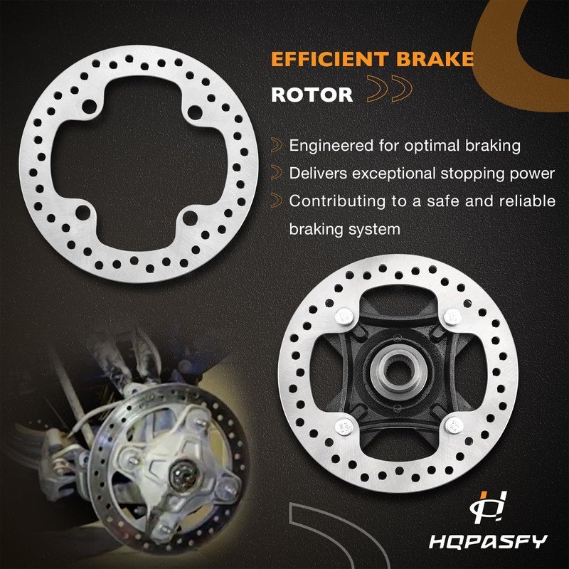 Front/Rear Wheel Hub Bearing Studs Brake Disc Rotor Compatible with