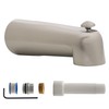 Westbrass E507DUS-07 Universal Fit 7" Diverter Tub Spout, Zinc, Satin