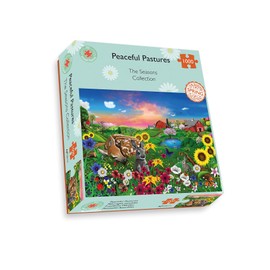 All Jigsaw Puzzles - Peaceful Pastures Animals By Farm - 500 Piece Premium Jigsaw Puzzle For Adults, Teens And Kids - 50cm X 38cm