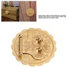 Brass Hasp Buckle Lock Retro Design 8cm Diameter Rust Resistance