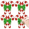 100Pcs Christmas Candy Cane Paper Cutouts, Glitter Candy Cane Cutouts