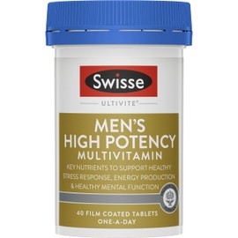 Swisse Ultivite Men's High Potency Multivitamin - With B vitamins, zinc & selenium - 40 Tablets