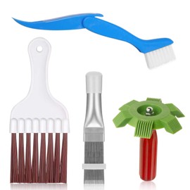 FORYNXHWIN 4 Pieces Air Conditioning Comb, Air Conditioning Condenser Fin Comb, Condenser Cleaning Comb, Air Conditioning Slats Comb, for Cleaning Air Conditioners, Refrigerators, Evaporators, Windows