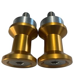 Pro-Tek Swing Arm Spools For Kawasaki Z900RS 2017 2018 2019 2020 2021 2022 2023 2024 2025 Kawasaki Z-900 Z-900RS Z-900RE Z 900 RS Spool Sliders, 8mm Spools (Gold)