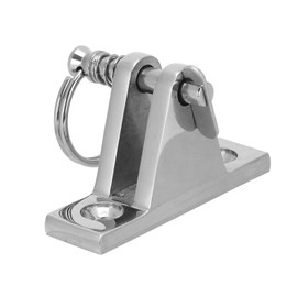 Deck Hinge, 316 Stainless Steel Removable Flat Mount Bimini Top Fittings for 1/4in Pins for Canoe for Kayak