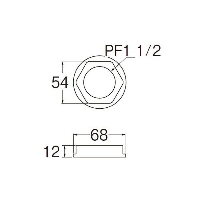 SANEI JU7-26-40 Lock Nut Nominal 40 2.5 x 2.5 x