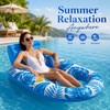 Adult Inflatable Pool Lounger for Swimming – Cooling Mesh Seat,