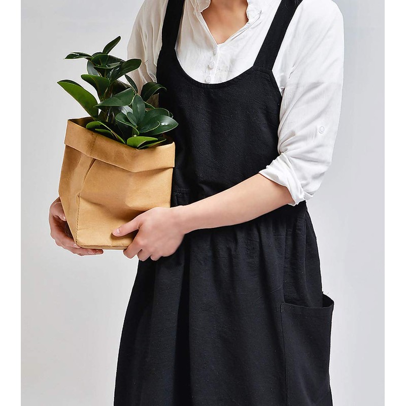 Nanxson CF3088 Women's Cotton Linen Apron Kitchen Apron Bib Apron