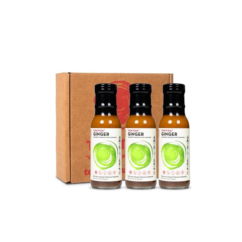 TonTon Sauce 3-pack Ginger Japanese Dressing and Marinade