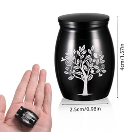 Small Cremation Urn, Mini Stainless Steel Urns for Ashes, Keepsake Urn Human, Dog, Small Funeral Urns for Pet or Human Ashes