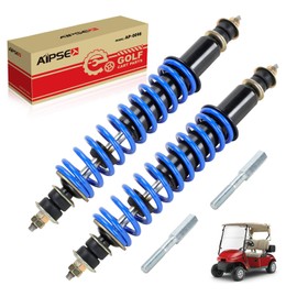 AIPSET Golf Cart Shock Absorber Compatible with EZGO TXT/Medalist 1994-up, TXT Shocks with Extenders, Front Rear Coil Over Heavy Duty Shock, OEM# 70928-G01, 70630-G01, 76418-G01, 2PCS, Blue