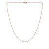 Collar de cadena de plata de ley de 1 mm,