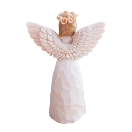 Ackkion Praying Angel Figurine Hand Craved Guardian Angel Sculpture Surrounded by Love Sympathy Gift of Encouragement Women Present Home Decor Ornament