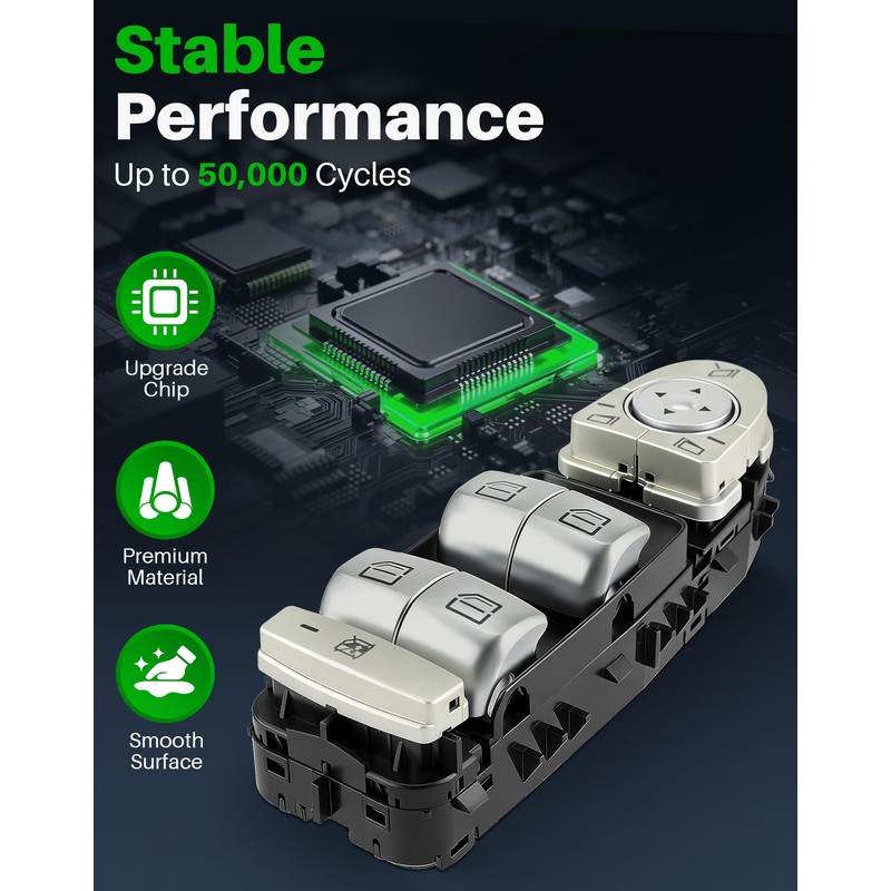 Dacall Power Window Switch Fit for Mercedes-Benz C300, C350e, C400,