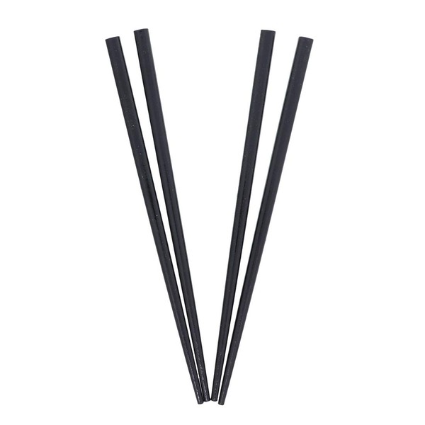 2 Sets of Wooden Hair Sticks Chopsticks - Black & Black