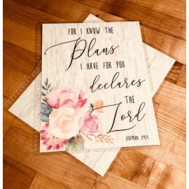 Handmade Lord Plans Quote Cover Set for use w/ Erin Condren Life Planner