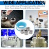 LifCratms 3/8" NPT Male Plug, 304 Stainless Steel Internal Hex