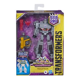 Transformers Toys Cyberverse Deluxe Class Megatron Action Figure, Fusion Mega Shot Attack Move and Build-A-Figure Piece, for Kids Ages 6 and Up, 5-inch