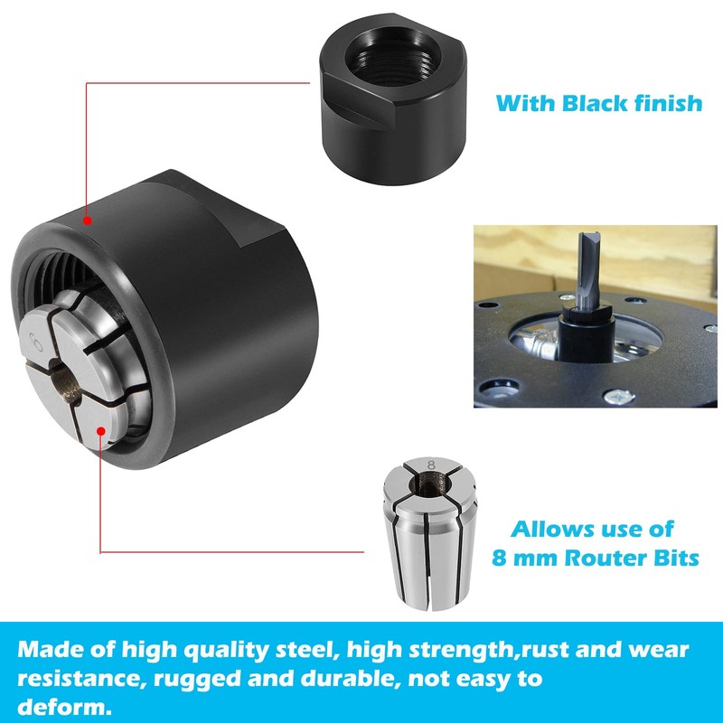 Router Collect 8 mm for Triton Routers JOF1, MOF1 &