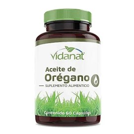 Suplemento Cápsulas Vidanat Aceite Oregano Minerales Vitaminas Frasco 60g