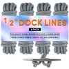 Dock Lines Boat Ropes for Docking 1/2" x15' Double Braided