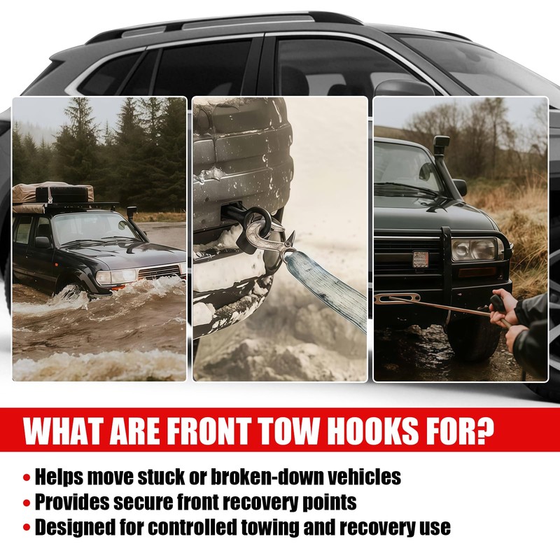 AWL Brothers Front Tow Hooks for Chevy Silverado 1500 &