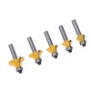 5 Pcs Round Over Router Bit 8mm Shank Carbide Corner